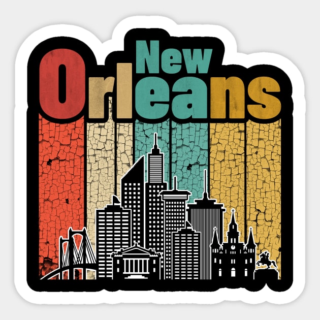 New Orleans Louisiana Sticker by ThyShirtProject - Affiliate